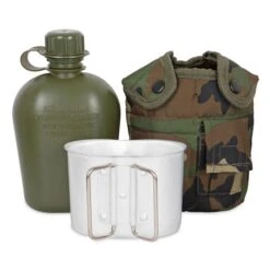 Mil-Tec US Feldflasche M. Becher U. Hülle -Outdoor-Ausrüstungsgeschäft 14506 020neu