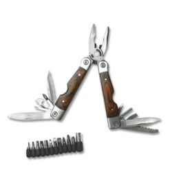 Herbertz Multitool Pakkaholz Schalen M. Bits U. Etui