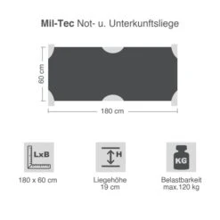 Mil-Tec Not- U. Unterkunftsliege Metallgestell -Outdoor-Ausrüstungsgeschäft 4z4215 1