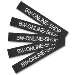 Namensstreifen Mit Klett 5er-Satz Schwarz