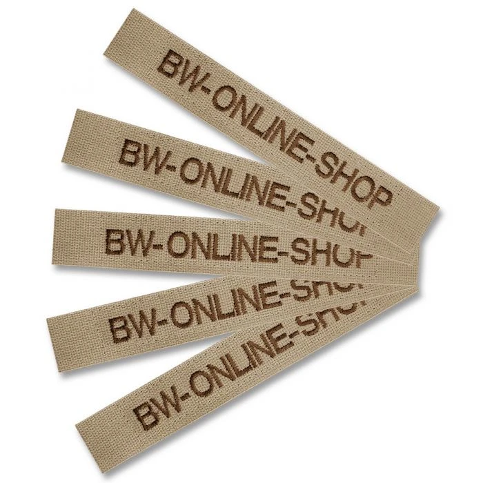 Namensstreifen Mit Klett 5er-Satz Khaki 3 Namensstreifen Mit Klett 5er-Satz Khaki