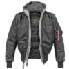 Alpha Industries Lederjacke MA1 D-Tec -Outdoor-Ausrüstungsgeschäft a123106 198