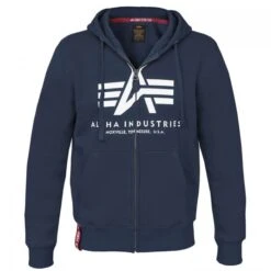 Alpha Industries Basic Zip Hoody Kapuzen Jacke (Sale) -Outdoor-Ausrüstungsgeschäft a178325 002