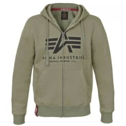 Alpha Industries Basic Zip Hoody Kapuzen Jacke (Sale) -Outdoor-Ausrüstungsgeschäft a178325 011