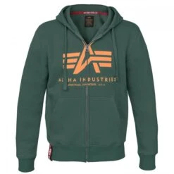 Alpha Industries Basic Zip Hoody Kapuzen Jacke (Sale) -Outdoor-Ausrüstungsgeschäft a178325 353