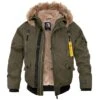 Aircraft Bomberjacke Mit Teddyfutter -Outdoor-Ausrüstungsgeschäft bw9704 001