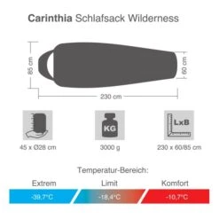 Carinthia Schlafsack Wilderness -Outdoor-Ausrüstungsgeschäft css92 011 8 1