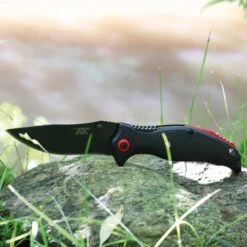 Herbertz Einhandmesser Black Steel -Outdoor-Ausrüstungsgeschäft hb588 712 2