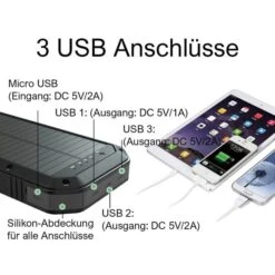 Basic Nature Powerbank 20 Mit Solarpanel -Outdoor-Ausrüstungsgeschäft rr180 867 5