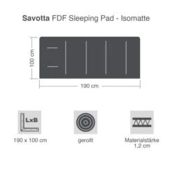 Savotta FDF Sleeping Pad - Isomatte -Outdoor-Ausrüstungsgeschäft sv1450 036