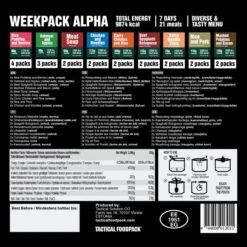 Tactical Foodpack Wochenration Alpha -Outdoor-Ausrüstungsgeschäft ts350 000 2